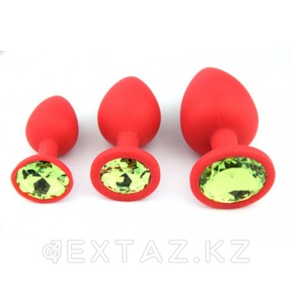 Набор анальных плагов 3 шт. (коралловый) от sex shop Extaz