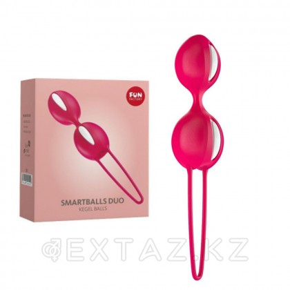 Қынаптық шарлар Fun factory SMARTBALLS DUO, қызыл-ақ от sex shop Extaz