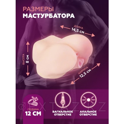 Двойной мастурбатор в виде попы от sex shop Extaz фото 4