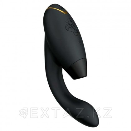Байланыссыз клиторлық стимулятор Womanizer duo 2 қара от sex shop Extaz