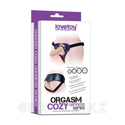 Ремень для страпона с разноразмерным креплением (Фиолетовый) от sex shop Extaz фото 6