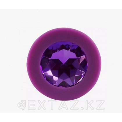 Күлгін кристалды күлгін силиконнан жасалған анальды тығын (s өлшемі) от sex shop Extaz фото 2