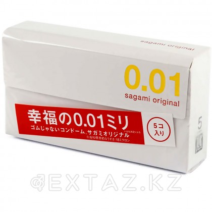 Полиуретанды презервативтер Sagami Original 0.01, 5 дана. от sex shop Extaz