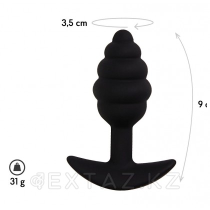 Анальды тығын сфера, түсі қара (негізгі) (M) от sex shop Extaz фото 2