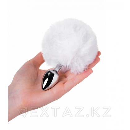 Жасанды құйрықты анальды тығын (ақ) от sex shop Extaz фото 2