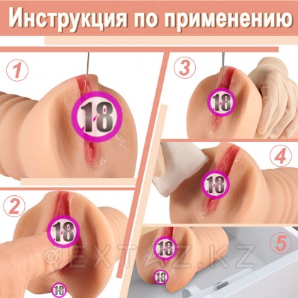 Шынайы мастурбатор DeepReal от sex shop Extaz фото 6