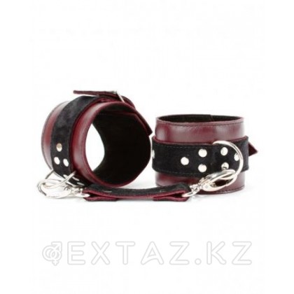 Бордо былғарыдан жасалған кісен от sex shop Extaz фото 5