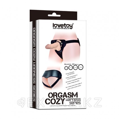 Ремень для страпона с разноразмерным креплением (Чёрный) от sex shop Extaz фото 5