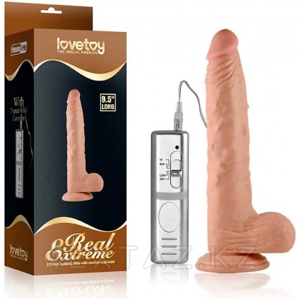 Вибратор реалистик на присоске - 24 см. от sex shop Extaz фото 5