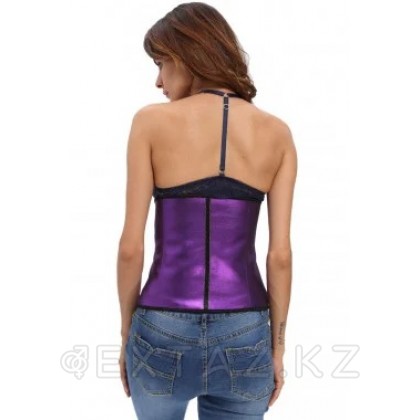 Эластичный утягивающий фиолетовый корсет под грудь, размер M от sex shop Extaz фото 2