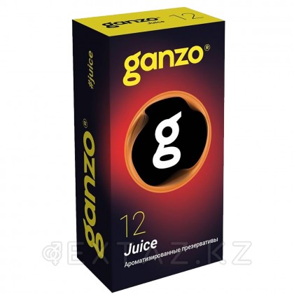 Ganzo Juice Black Edition хош иістендірілген презервативтер, түрлі-түсті 12 дана. от sex shop Extaz