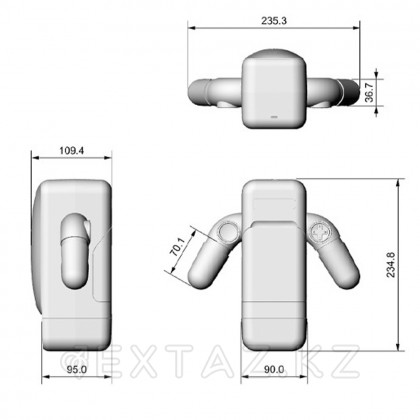 Amovibe ұсынған Game Cup (қара) инновациялық мастурбатор роботы от sex shop Extaz фото 4