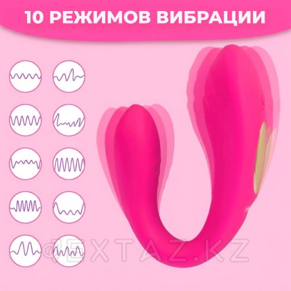 Жұптарға арналған қос стимуляторлы Вибратор және қашықтан басқару пульті от sex shop Extaz фото 2