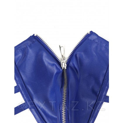 Ohyeah Zipper Blue былғары ерлер жіптері, найзағай, M от sex shop Extaz фото 4