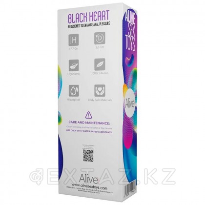 Black Heart Teal анальды стимуляторы тірі от sex shop Extaz фото 4