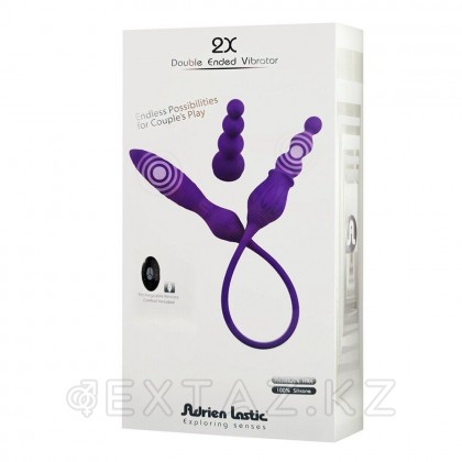Қашықтан басқару пульті бар Adrien Lastic 2x Қос вибраторы от sex shop Extaz фото 9