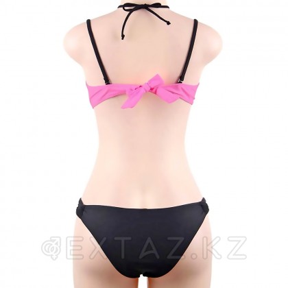 Купальник с завязками на шее Mesh Pink (M) от sex shop Extaz фото 4