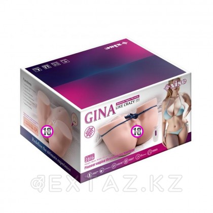 Gina үйкеліс функциясы бар шынайы Қос мастурбатор от sex shop Extaz фото 5