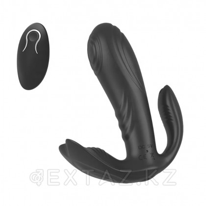 Мини вибратор с тройной стимуляцией и пультом ДУ от sex shop Extaz фото 2