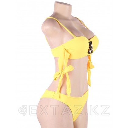 Rhinestone Yellow (S)байланған Купальник от sex shop Extaz фото 10