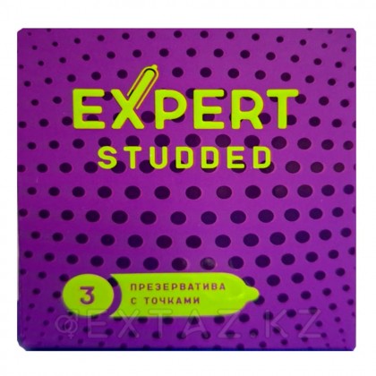 EXPERT STUDDED № 3 презервативтер (тығыз, нүктелі), 3 дана. от sex shop Extaz