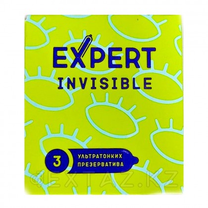 EXPERT INVISIBLE № 3 презервативтер (әсіресе жұқа), 3 дана. от sex shop Extaz