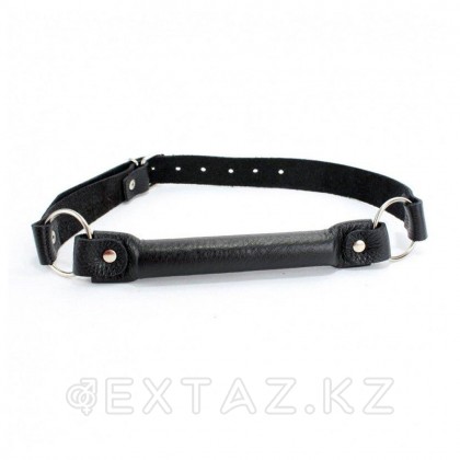 Қара былғарыдан жасалған гаг от sex shop Extaz