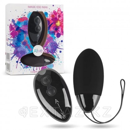 Alive Magic Egg MAX дірілдейтін жұмыртқасы қашықтан басқару пульті бар қара от sex shop Extaz
