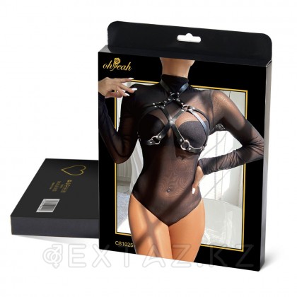 Ohyeah Gothic кеудеге арналған былғары Портупея от sex shop Extaz фото 2