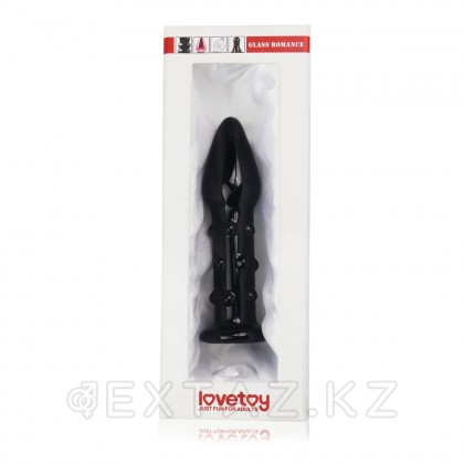 Стеклянный анальный стимулятор, чёрный  от sex shop Extaz фото 3