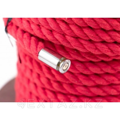 Хлопковая веревка для шибари, на катушке, красная, 5 м - extaz.kz фото 3 Шибариге арналған мақта арқан, катушкада, Қызыл, 5 м от sex shop Extaz фото 3
