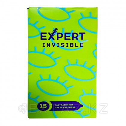 Expert INVISIBLE презервативтері № 12+3 (әсіресе жұқа), 12 + 3 дана. от sex shop Extaz