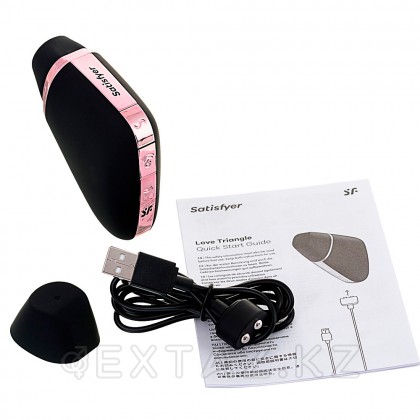 Satisfyer Love triangle black дірілі бар вакуумдық клиторальды стимулятор от sex shop Extaz фото 10