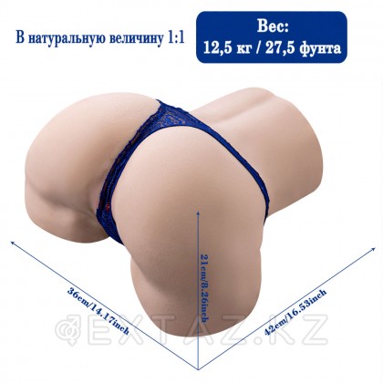 Gina үйкеліс функциясы бар шынайы Қос мастурбатор от sex shop Extaz фото 9