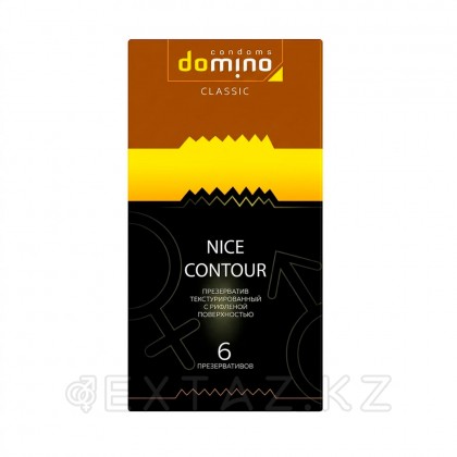 Domino Classic Nice Contour презервативтері, беті ойық, 6 дана от sex shop Extaz
