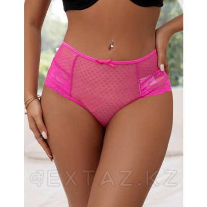 Lace Strappy қызғылт түсті трусики (XL өлшемі) от sex shop Extaz фото 3