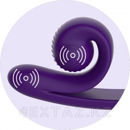 SVibe Snail CURVE Қос ынталандыру вибраторы күлгін от sex shop Extaz фото 3