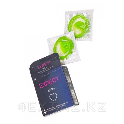 Сарапшы неон презервативтері № 2 (жарқыраған), 2 дана. от sex shop Extaz фото 2