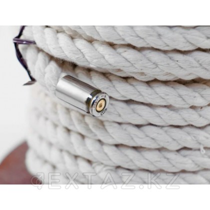 Хлопковая веревка для шибари, на катушке, белая, 10 м - extaz.kz фото 2 Шибариге арналған мақта арқан, катушкада, ақ, 10 м от sex shop Extaz фото 2