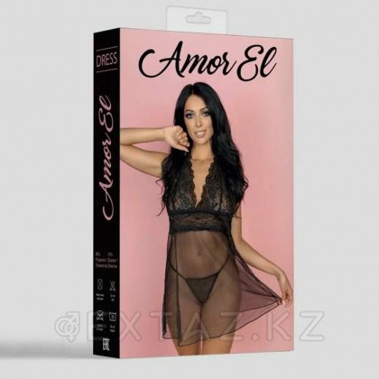 Эротикалық көйлек Castalia amor el, S / M қара от sex shop Extaz фото 3