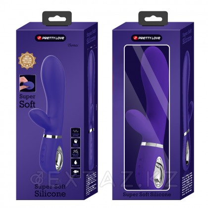 Томас супер жұмсақ қоян вибраторы (20 см) көк от sex shop Extaz фото 12