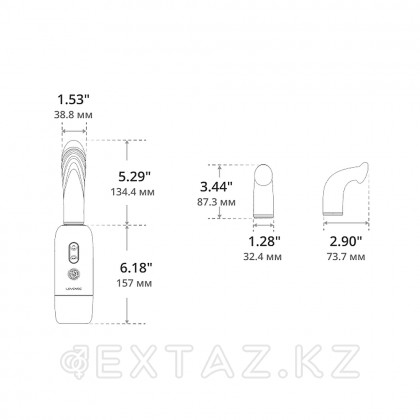 Lovense қолданбасы арқылы басқарылатын Spinel дилдо машинасы от sex shop Extaz фото 8