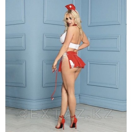 Набор Похотливая медсестра (стетоскоп, головной убор, топ, юбка) от sex shop Extaz фото 3