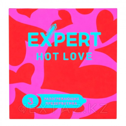 EXPERT Hot love презервативтері, жылыту әсері бар, 3 дана от sex shop Extaz