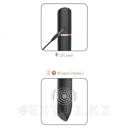Adrien Lastic Rocket Black қайта зарядталатын вибропуласы от sex shop Extaz фото 7
