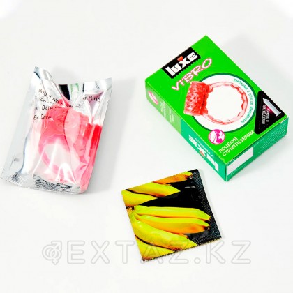 Вибро сақина LUXE VIBRO поцелуй стриптизерши (+ презерватив) от sex shop Extaz фото 2