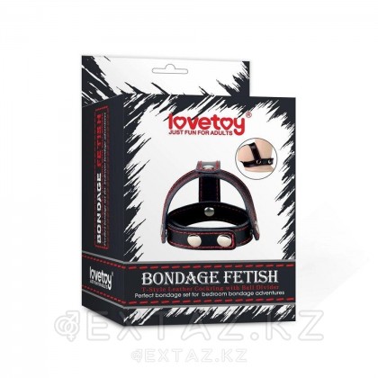 Былғары бондаж арналған скротум және пенис Bondage Fetish Lovetoy от sex shop Extaz фото 2