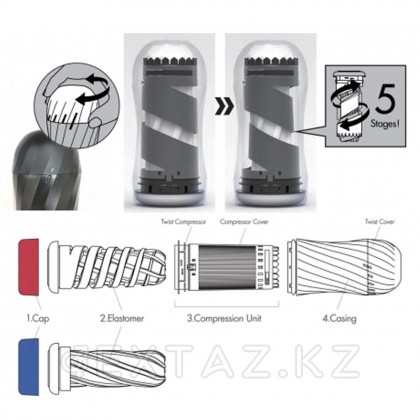 Қайта пайдалануға болатын tickle tenga air стимуляторы-Tech Twist от sex shop Extaz фото 4
