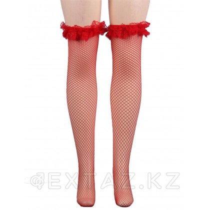 Қызыл Fishnet шұлықтары (XS-L) от sex shop Extaz фото 5