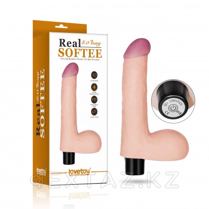 REAL SOFTEE сериялы Вибратор (17*3.5) от sex shop Extaz